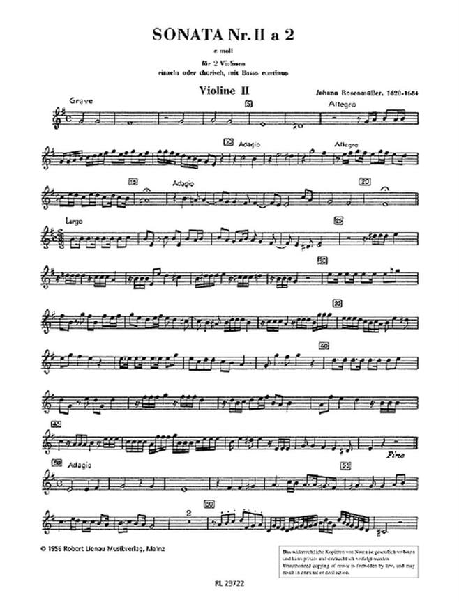 Sonata 2 e-Moll a 2